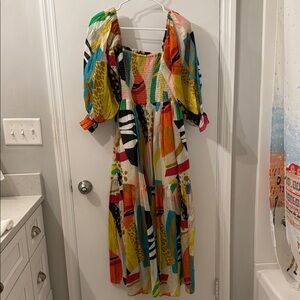 Fate Multicolor Long Sleeve Dress